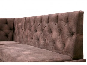 Угловой диван Призма со стяжкми коричневый со спальным местом в Волчанске - volchansk.magazinmebel.ru | фото - изображение 2