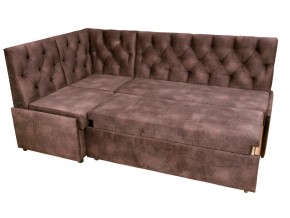 Угловой диван Призма со стяжкми коричневый со спальным местом в Волчанске - volchansk.magazinmebel.ru | фото - изображение 4